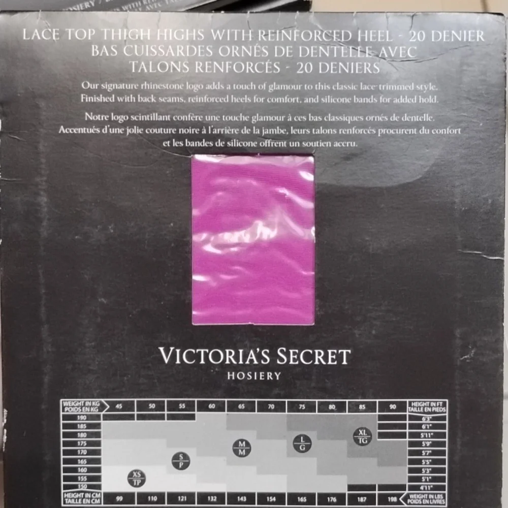 Victoria's Secret Lace Top Hosiery in Pink
